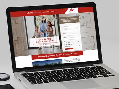 AV Homes landing page